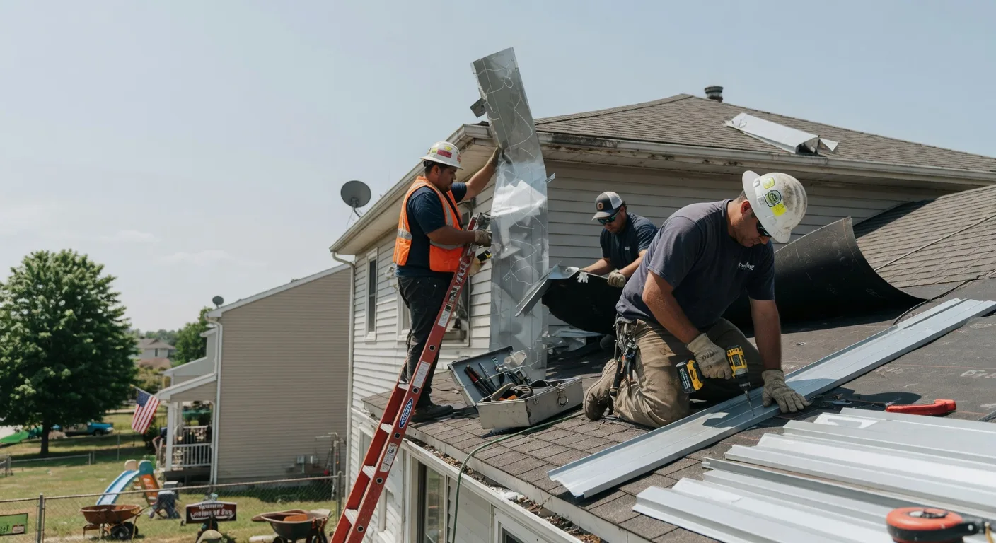 Storm Damage Metal Roof Repair in Fort Loudon, PA